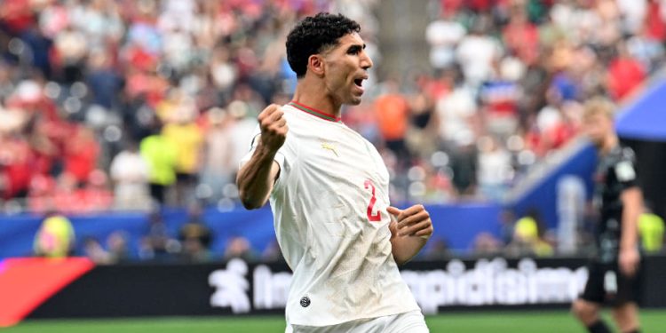Achraf Hakimi. Source photo : site officiel de la Fédération marocaine royale de football
