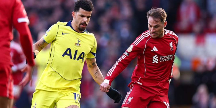 Liverpool vs Tottenham le 15 mars 2026. Site officiel du club londonien